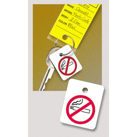 Asp No Smoking Key Fob, 1" X 1 1/4", 250 Per Pack Pk 155